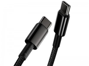 کابل فست شارژ دو سر تایپ سی بیسوس مدل Tungsten Gold Fast Charging Data Cable 100W CATWJ-A01 به طول 2 متر