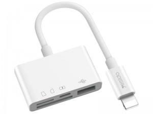 مبدل لایتنینگ به فلش مموری و مموری کارت یسیدو مدل GS12