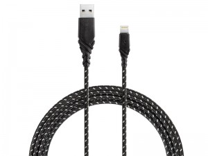 کابل فست شارژ لایتنینگ انرژیا مدل DuraGlitz به طول 3 متر