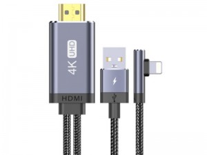 کابل تبدیل Lightning به HDMI توتو مدل BL-006 به طول 2 متر