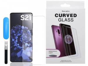 محافظ صفحه نمایش UV مناسب برای گوشی موبایل سامسونگ S21