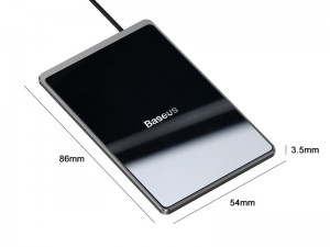 شارژر وایرلس مینی بیسوس مدل Card Ultra-thin Wireless Charger WX01B-01