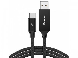 کابل فست شارژ تایپ سی بیسوس مدل Artistic Striped CATYW-B01 به طول 5 متر