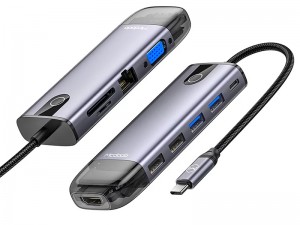 هاب تایپ سی 10 پورت مک دودو مدل HU-742