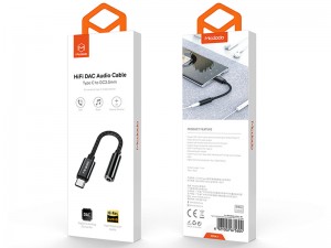 مبدل تایپ سی به صدا مک دود HiFi DAC Audio Cable CA-7560