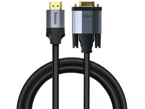 کابل HDMI به VGA بیسوس مدل Enjoyment Series HDMI Male To VGA Male CAKSX-JOG