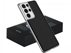 کاور اورجینال لاکچری کربنی GKK مدل Luxury Carbon Fiber Case مناسب برای گوشی موبایل سامسونگ S21 Ultra