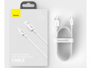 کابل فست شارژ تایپ سی بیسوس مدل Superior Series Fast Charging Data Cable CATYS-02 به طول 1 متر و توان 66 وات