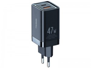 شارژر دیواری فست شارژ مک دودو مدل CH-8581 GaN 47W Mini Fast Charger Dual Output