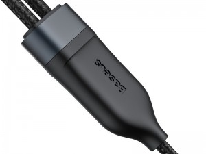 کابل دوکاره Type-C به Type-C فست شارژ بیسوس مدل Flash Series One-for-two Fast Charging Data Cable CA1T2-C01 به طول 1.5 متر
