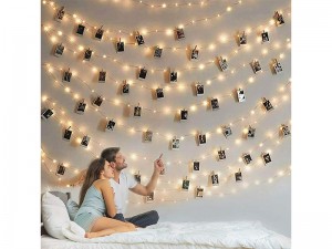 ریسه ال ای دی کنترل دار مدل 100LED Photo Clip String Lights