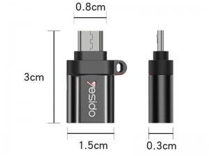 مبدل USB به MicroUSB یسیدو مدل GS07