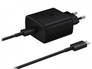 شارژر دیواری سوپر فست شارژ 45 وات اورجینال سامسونگ مدل EP-TA845 بهمراه کابل دو سر تایپ سی