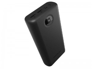 پاور بانک فست شارژ 30000 میلی آمپر پاورولوژی مدل PPBCHA07-BK 45W بهمراه کابل تایپ سی به تایپ سی بطول 1 متر