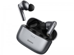 هندزفری بی سیم بیسوس مدل SIMU S2 NGS2-0G بهمراه کیس شارژ بی سیم