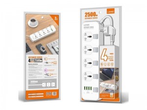 چند راهی برق الدینیو مدل SE4408 (دارای 4 پورت USB)