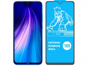 محافظ صفحه نمایش ایربگ دار آرمور مدل Full Cover Kingkong Glass مناسب برای گوشی موبايل شیائومی Redmi Note 8