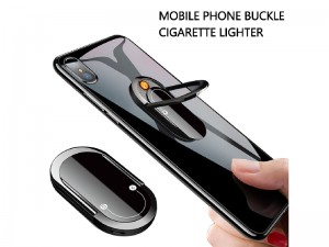 حلقه نگهدارنده گوشی موبایل و فندک شارژی مدل LIGHTER Classic Fashionable