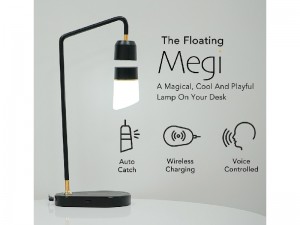 چراغ مطالعه شناور مدل MEGI با قابلیت شارژ وایرلس و فرمان‌پذیری صوتی