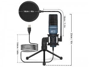 میکروفون استودیویی تونور مدل TC-777 USB Condenser Microphone