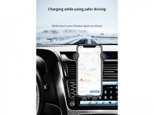 پایه نگهدارنده و شارژر وایرلس گوشی موبایل دیویا مدل Smart Series Wireless Quick Charger Car Mount