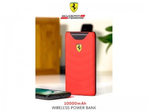 پاور بانک 10000 میلی آمپر وایرلس سی جی موبایل فراری مدل Scuderia Ferrari