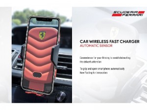 پایه نگهدارنده و شارژر وایرلس سی جی موبایل فراری مدل Scuderia Ferrari