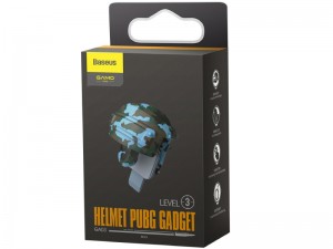 دسته بازی انگشتی بیسوس مدل Level 3 Helmet PUBG Gadget GMGA03-A03