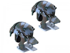 دسته بازی انگشتی بیسوس مدل Level 3 Helmet PUBG Gadget GMGA03-A03