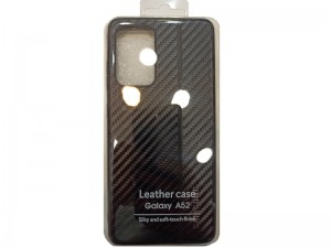 کاور فیبر کربنی مدل Leather Case مناسب برای گوشی موبایل سامسونگ A52