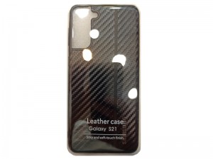 کاور فیبر کربنی مدل Leather Case مناسب برای گوشی موبایل سامسونگ S21