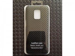 کاور فیبر کربنی مدل Leather Case مناسب برای گوشی موبایل شیائومی Redmi Note 9S/Note 9 Pro/Note 9 Pro Max