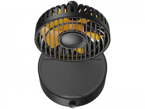 پنکه رومیزی و شارژر وایرلس سریع بیسوس مدل Hermit Desktop Wireless Charger With Oscillating Fan WXYZ-B01