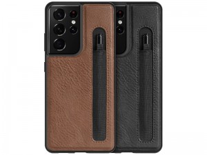 کاور چرمی اورجینال نیلکین مدل Aoge Leather Case مناسب برای گوشی موبایل سامسونگ S21 Ultra