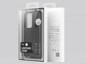 کاور چرمی اورجینال نیلکین مدل Aoge Leather Case مناسب برای گوشی موبایل سامسونگ S21 Ultra