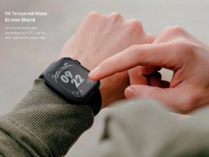 قاب محافظ و گلس یونیک مدل TORRES مناسب برای ساعت هوشمند اپل واچ 40mm