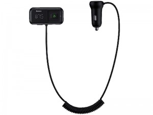 شارژر فندکی با قابلیت پخش موسیقی و مکالمه بیسوس مدل T typed S-16 wireless MP3 car charger CCTM-E01