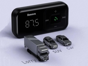 شارژر فندکی با قابلیت پخش موسیقی و مکالمه بیسوس مدل T typed S-16 wireless MP3 car charger CCTM-E01