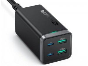 شارژر رومیزی فست شارژ 65 وات راو پاور مدل RP-PC136