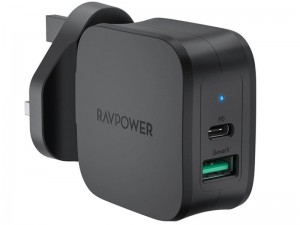 شارژر دیواری فست شارژ 30 وات راو پاور مدل RP-PC144