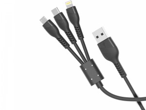 کابل سه سر پرودو مدل PD-31LMC PVC 3in1 Cable