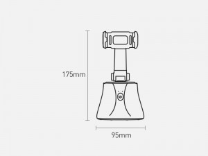 پایه نگهدارنده رباتیک هوشمند و گردان گوشی موبایل بیسوس مدل 360 AI Following Shot Tripod Head SUYT-B01