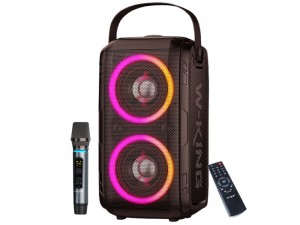 اسپیکر بلوتوثی قابل حمل دبلیو کینگ مدل T9 بهمراه میکروفون و ریموت بی‌سیم