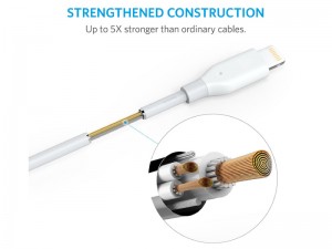 کابل تبدیل USB به Lightning انکر مدل A8111 PowerLine به طول 1 متر