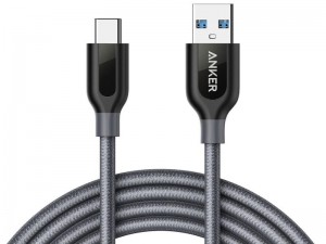 کابل تبدیل USB 3.0 به USB-C انکر مدل A8169 PowerLine Plus به طول 1.8 متر