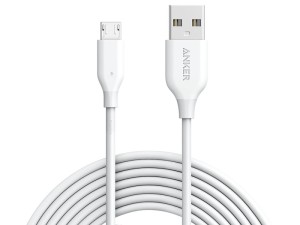 کابل تبدیل USB به microUSB انکر مدل A8135 PowerLine به طول 1.8 متر