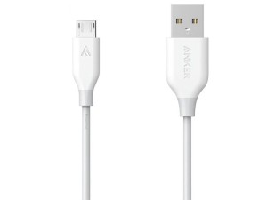 کابل تبدیل USB به microUSB انکر مدل A8136 PowerLine به طول 1 متر