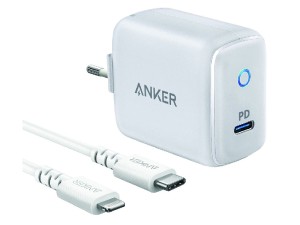 شارژر دیواری فست شارژ انکر مدل A2319 بهمراه کابل تایپ سی به لایتنینگ