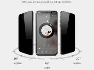 محافظ صفحه نمایش لیتو مدل Privacy Glass مناسب برای گوشی موبایل iPhone 13/13 Pro