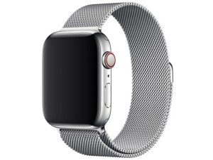 بند فلزی ساعت مدل Milanese Loop مناسب برای اپل واچ 40/38 میلی‌متری